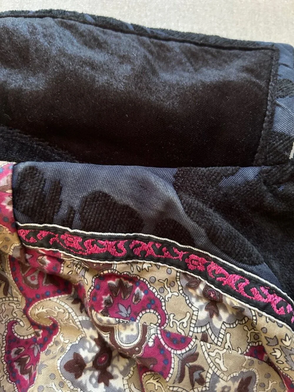 Vintage Y2K Betsey Johnson Jacquard Pleated Military Coat